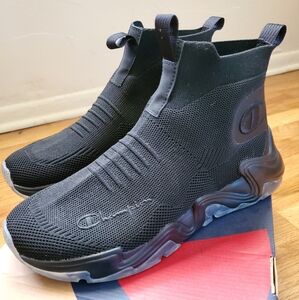 Champion Hyper C Raw Sneaker, Black, Size 9W/7M